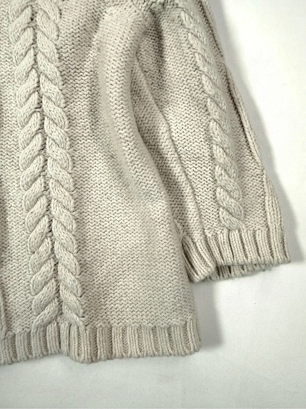 BABYGAP Fisherman Cable Knit Shawl Collar Cardigan Sweater 12-18M Coastal